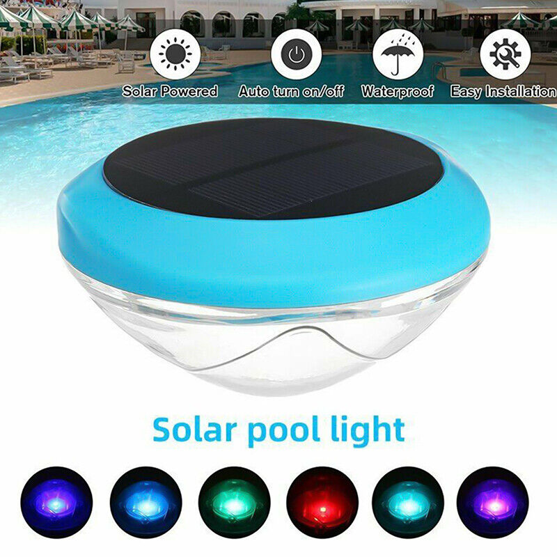 Solar RGB Pool & Pond Light — Color Changing, Waterproof