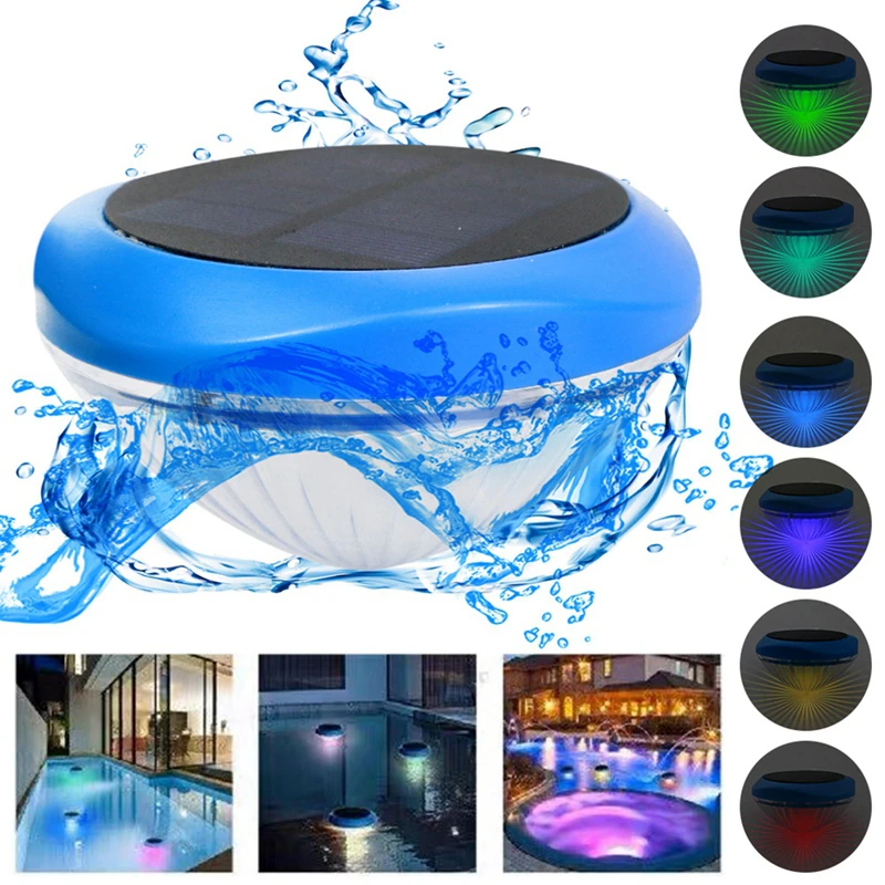 Solar RGB Pool & Pond Light — Color Changing, Waterproof