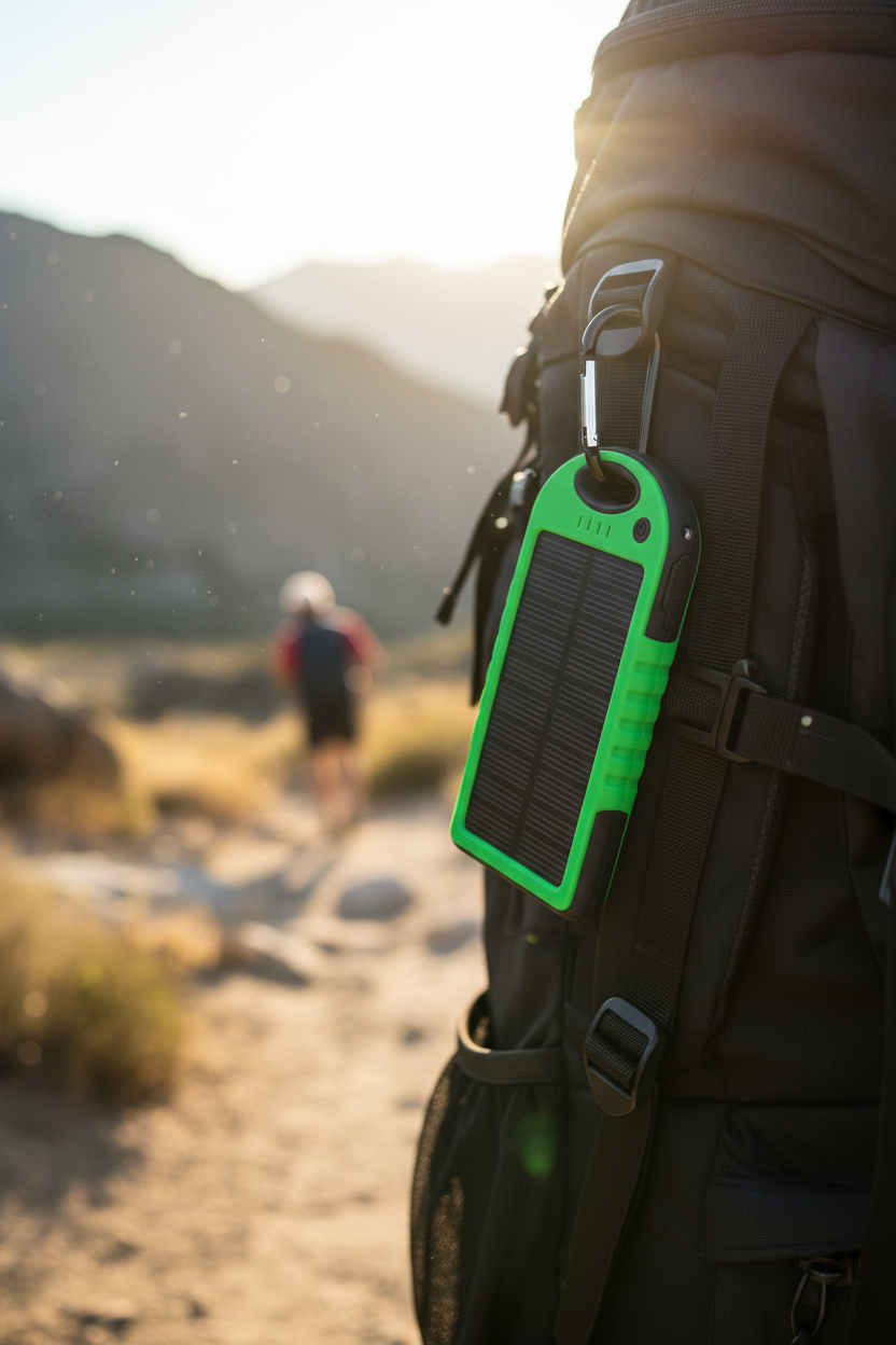 5000mAh Solar Power Bank Phone Charger (2-Pack)