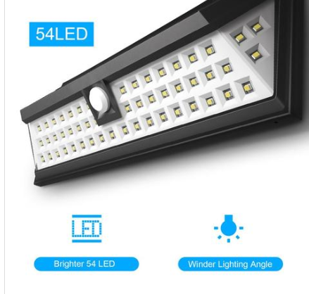 Solar LED Wall Light with Motion Sensor — Waterproof