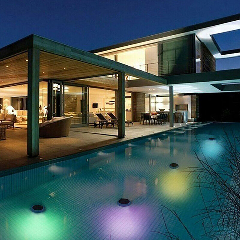 Solar RGB Pool & Pond Light — Color Changing, Waterproof