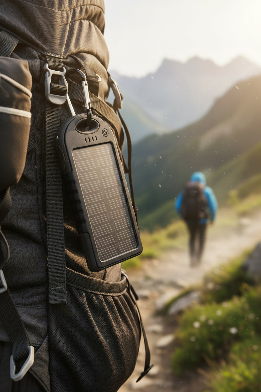 5000mAh Solar Power Bank Phone Charger (2-Pack)