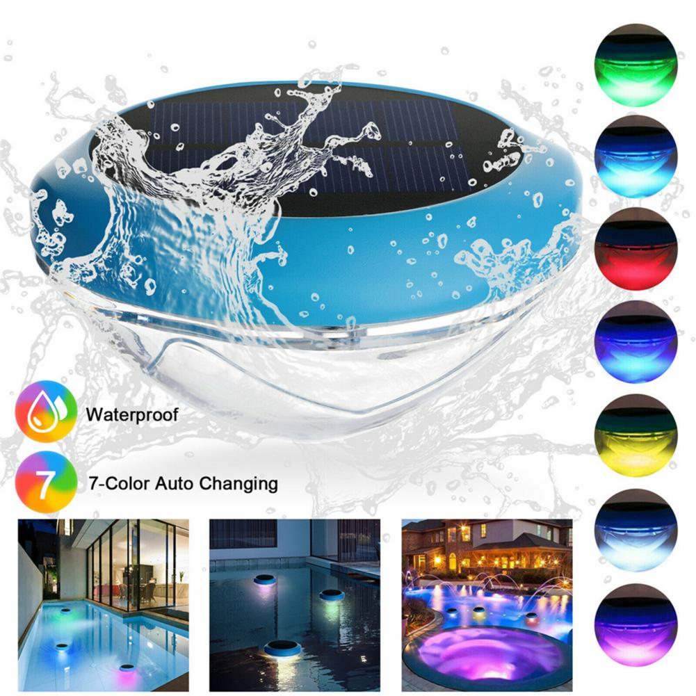 Solar RGB Pool & Pond Light — Color Changing, Waterproof
