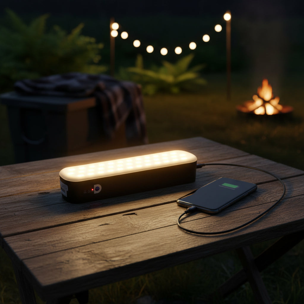 UPFOX Solar Camping Lantern & Power Bank — 1500 Lumens