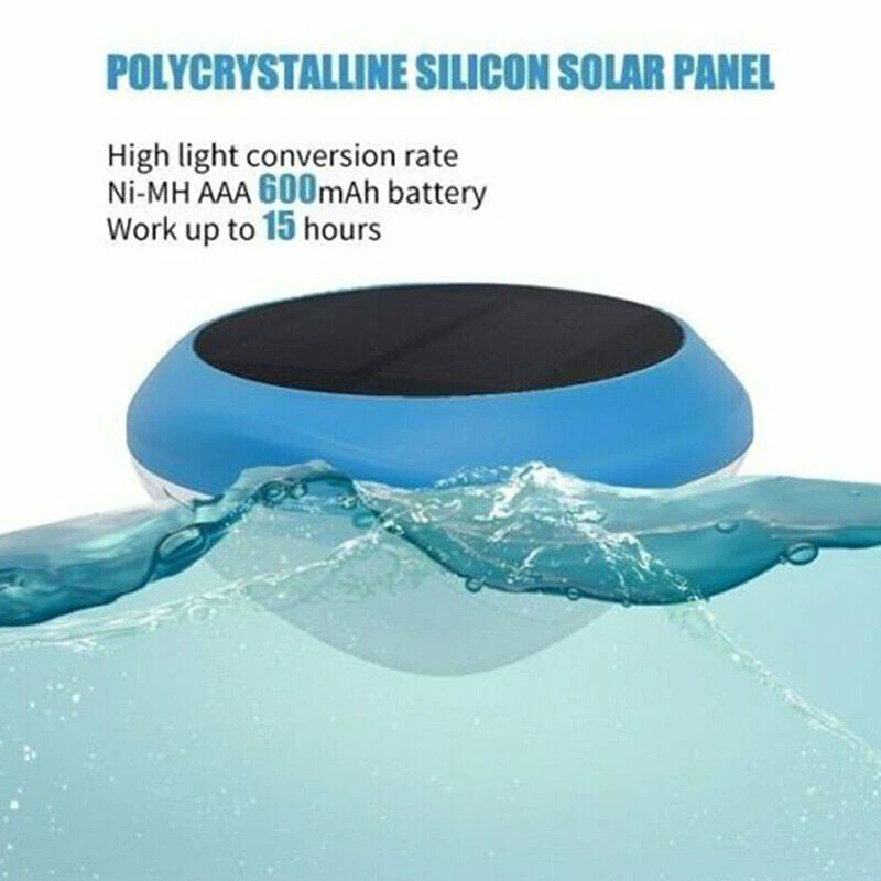 Solar RGB Pool & Pond Light — Color Changing, Waterproof