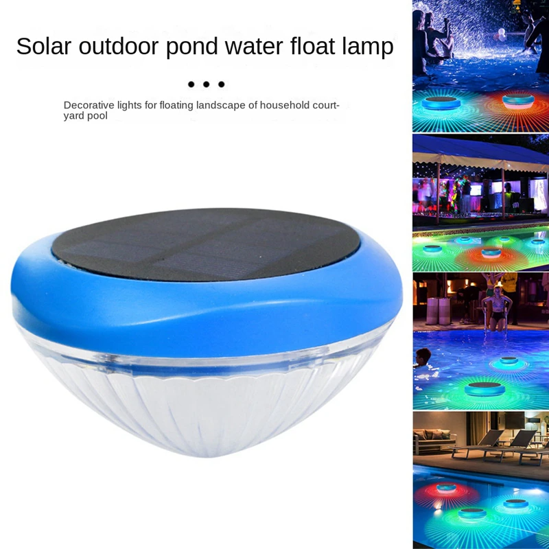 Solar RGB Pool & Pond Light — Color Changing, Waterproof