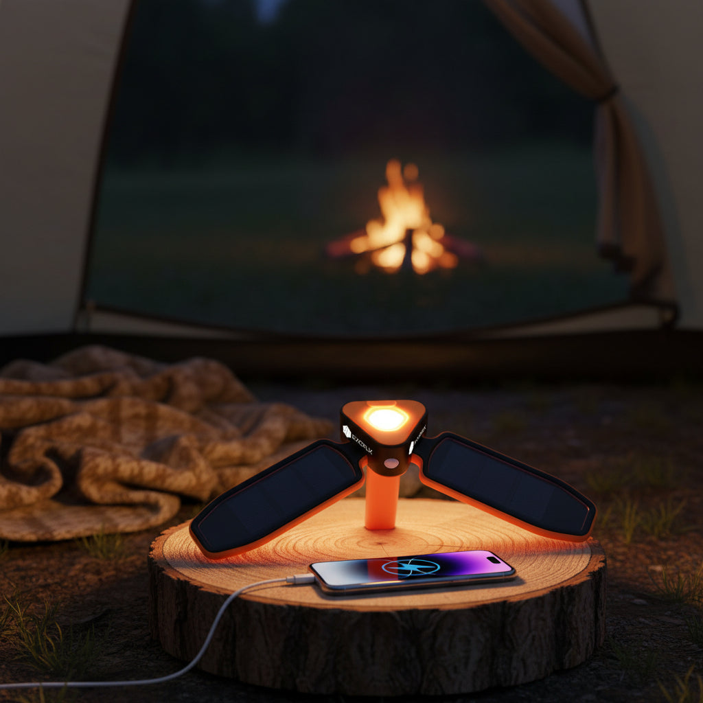 3-in-1 Foldable Solar Camping Lantern & Power Bank