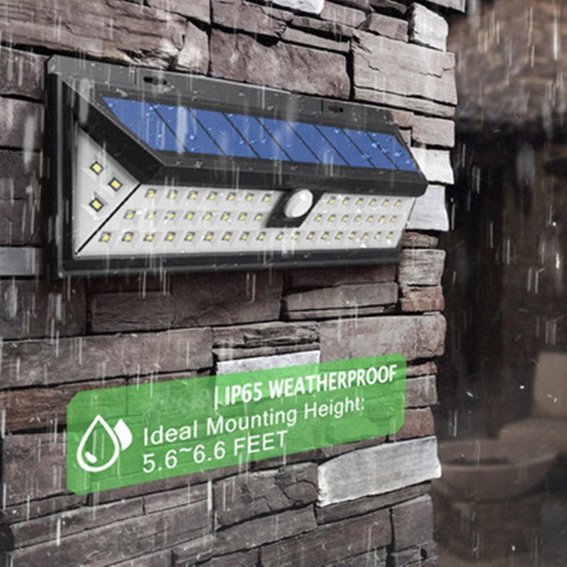 Solar LED Wall Light with Motion Sensor — Waterproof