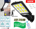 600W Motion-Sensing Solar LED Security Lamp
